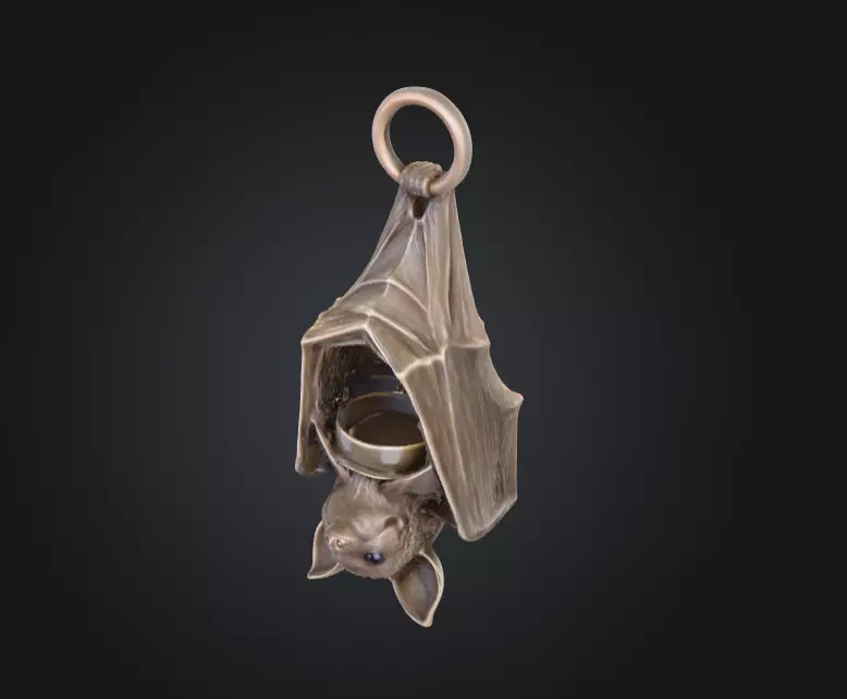 Candle Holder Low-poly 3D model_1