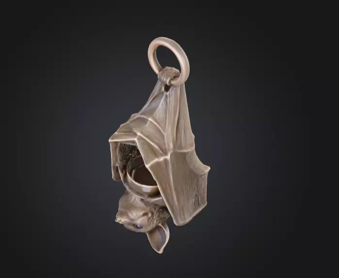 Candle Holder Low-poly 3D model_11