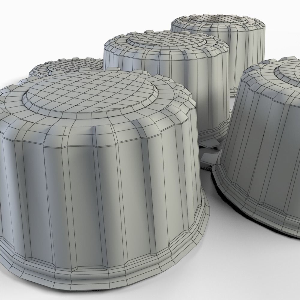 Packaged dessert cakes 3D model_4