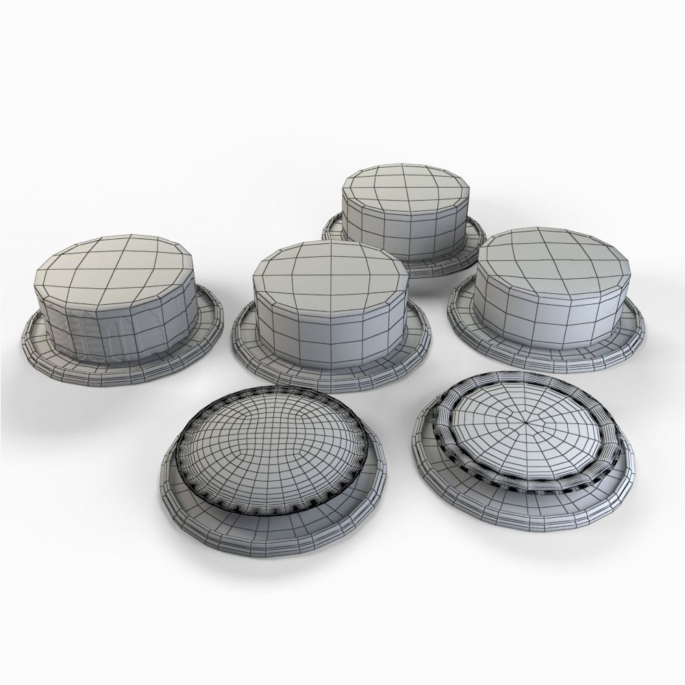 Packaged dessert cakes 3D model_6