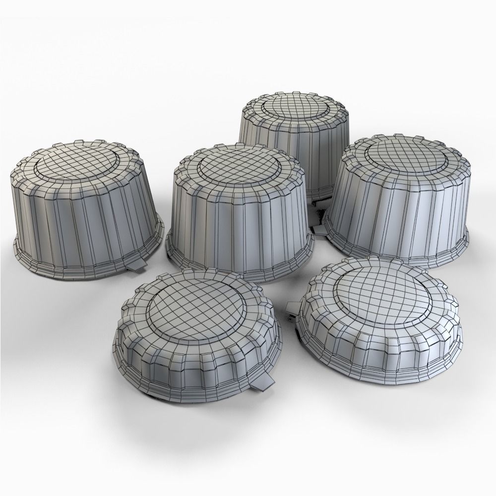 Packaged dessert cakes 3D model_5