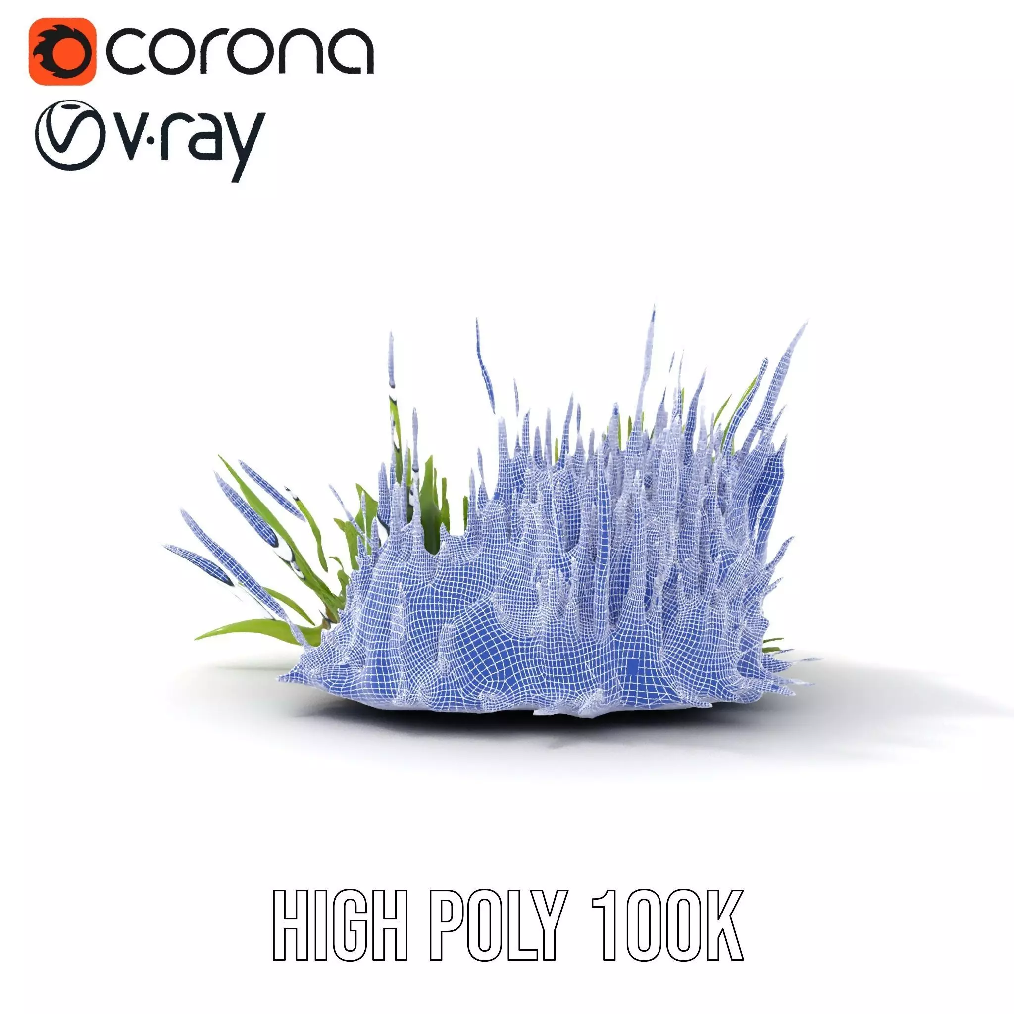 Lush Grass Foliage model pack Low-poly 3D model_28