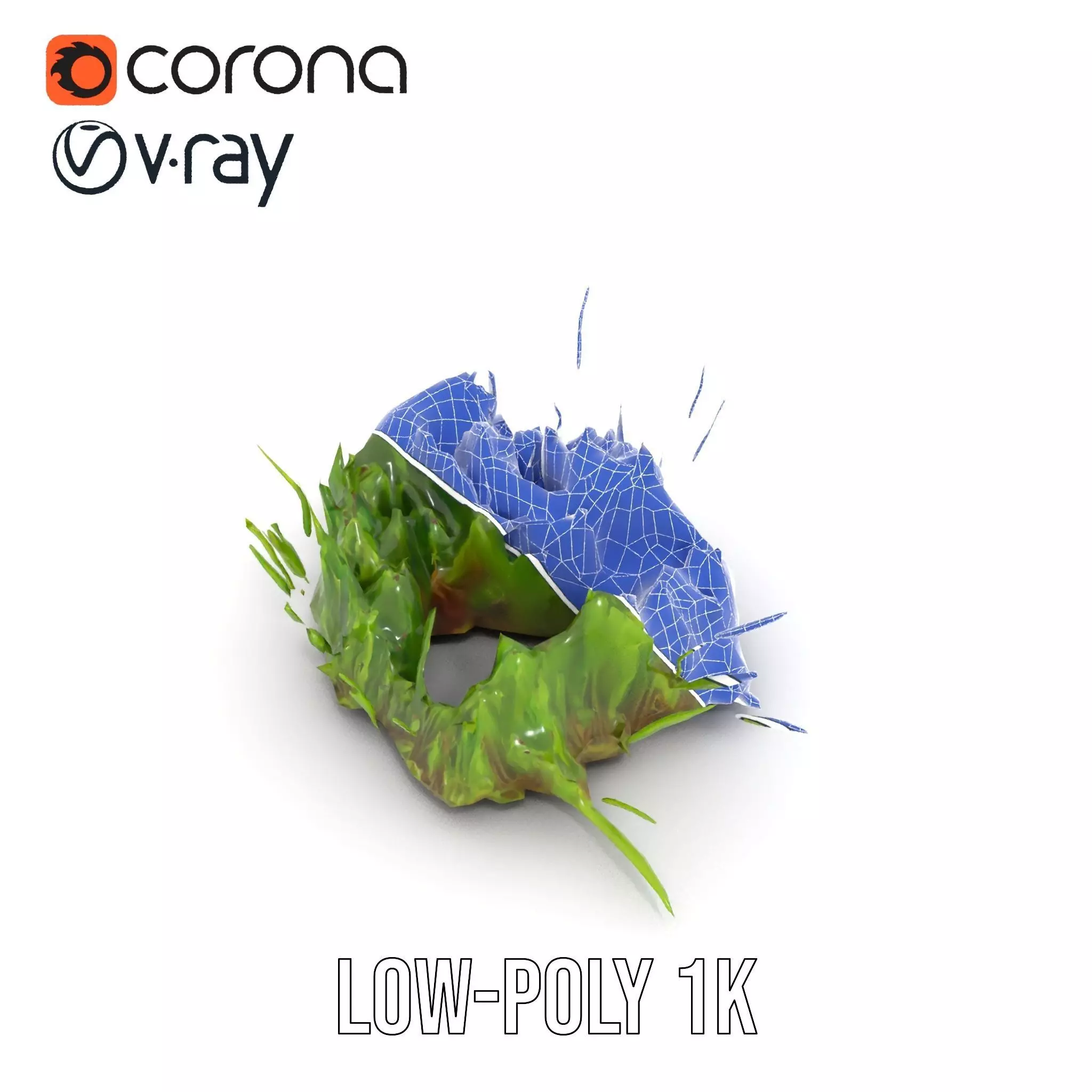 Lush Grass Foliage model pack Low-poly 3D model_27