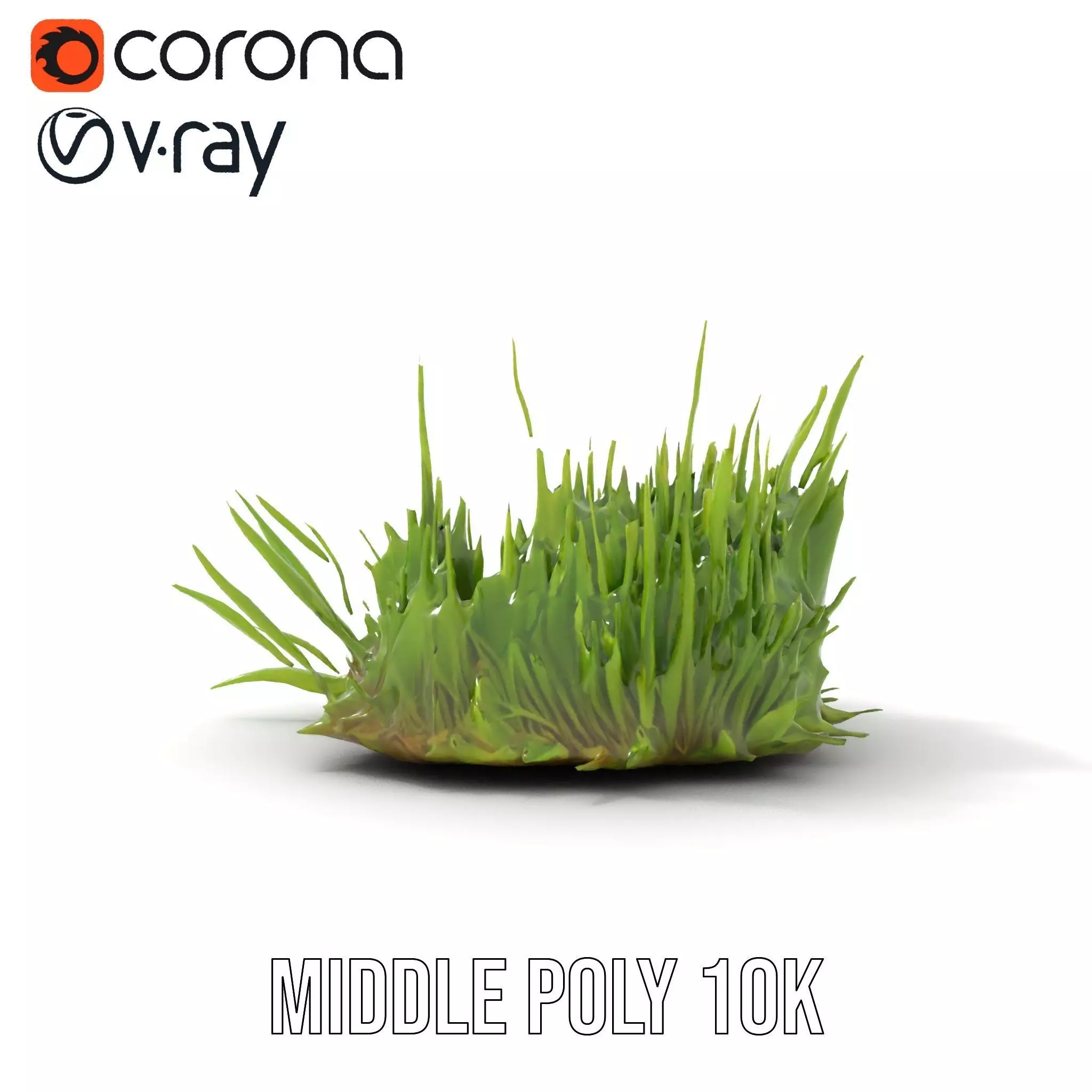 Lush Grass Foliage model pack Low-poly 3D model_12
