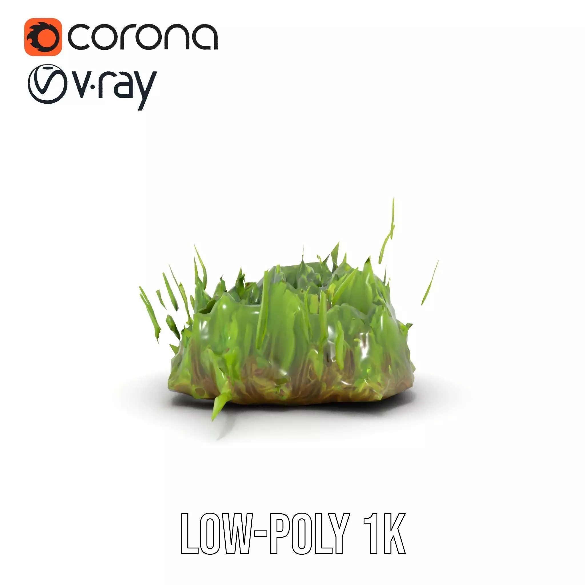 Lush Grass Foliage model pack Low-poly 3D model_16
