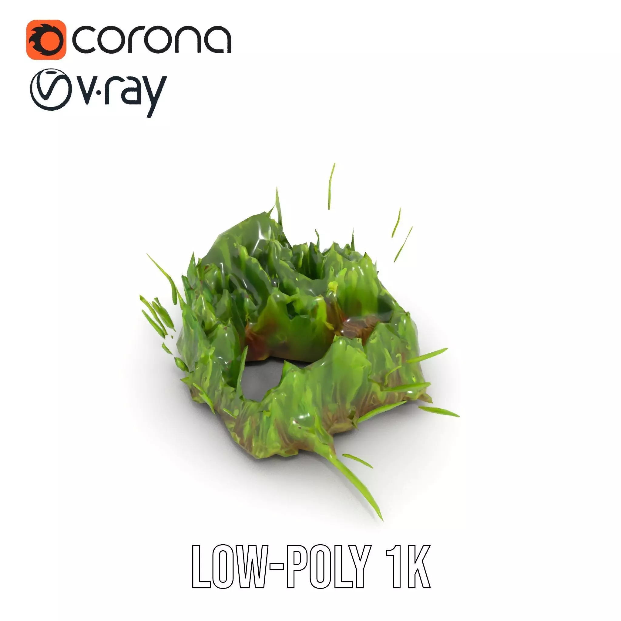 Lush Grass Foliage model pack Low-poly 3D model_25