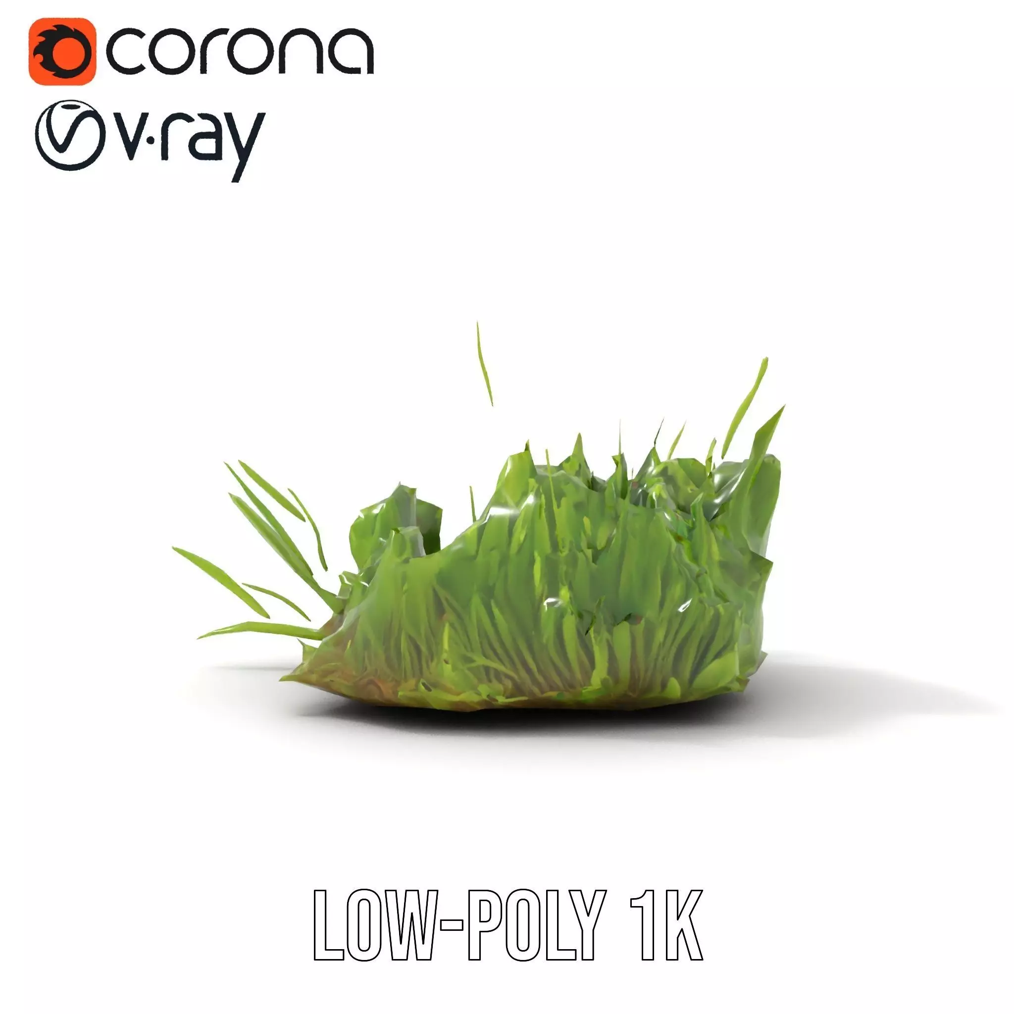 Lush Grass Foliage model pack Low-poly 3D model_11