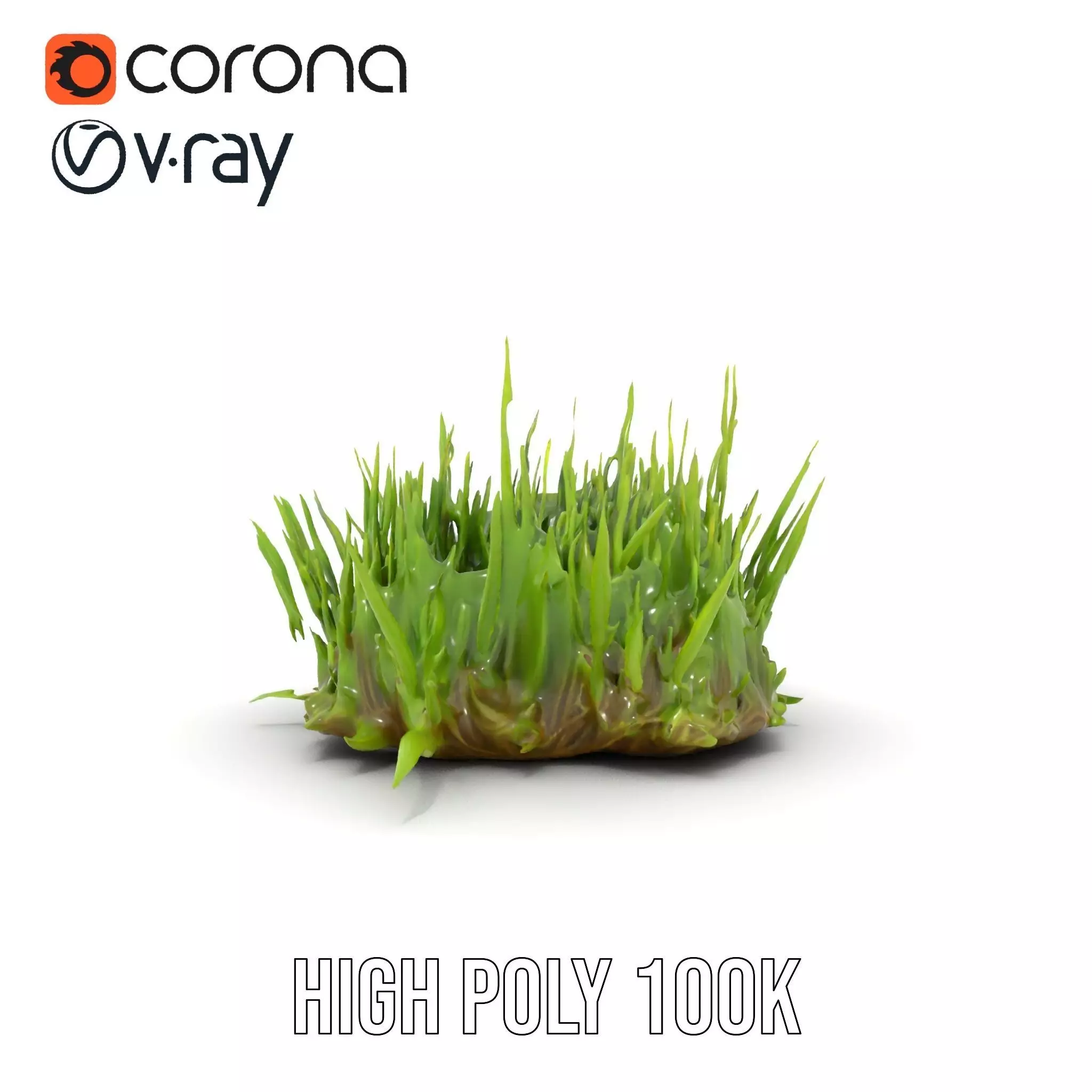 Lush Grass Foliage model pack Low-poly 3D model_14