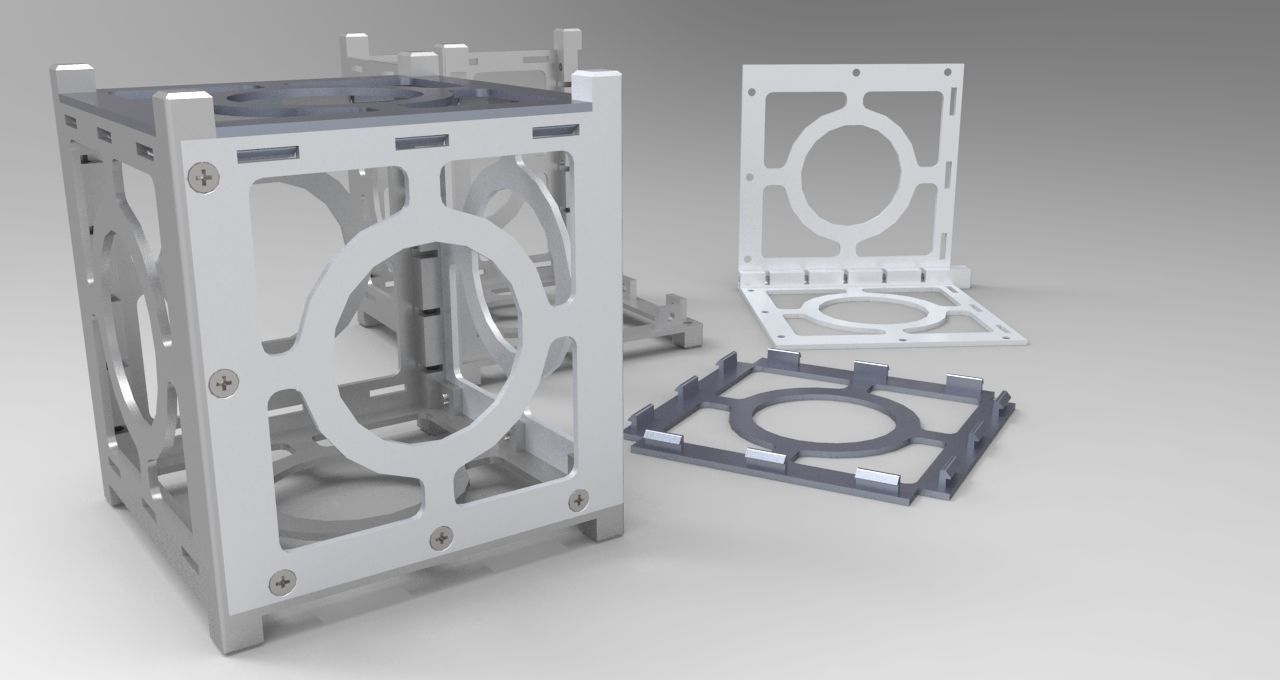 Cube Cube metal frame with two parts Free 3D print model_2