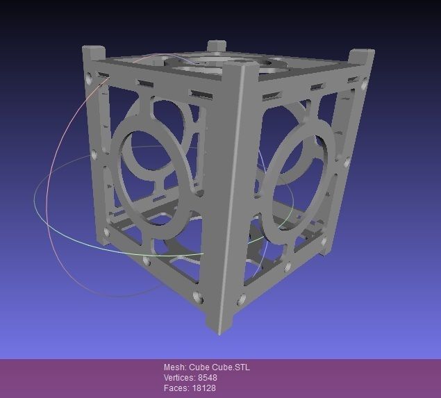 Cube Cube metal frame with two parts Free 3D print model_1