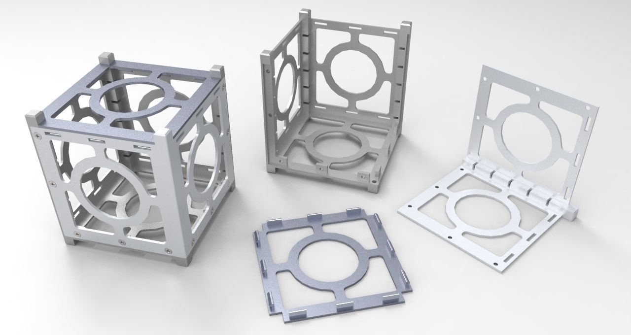 Cube Cube metal frame with two parts Free 3D print model_5