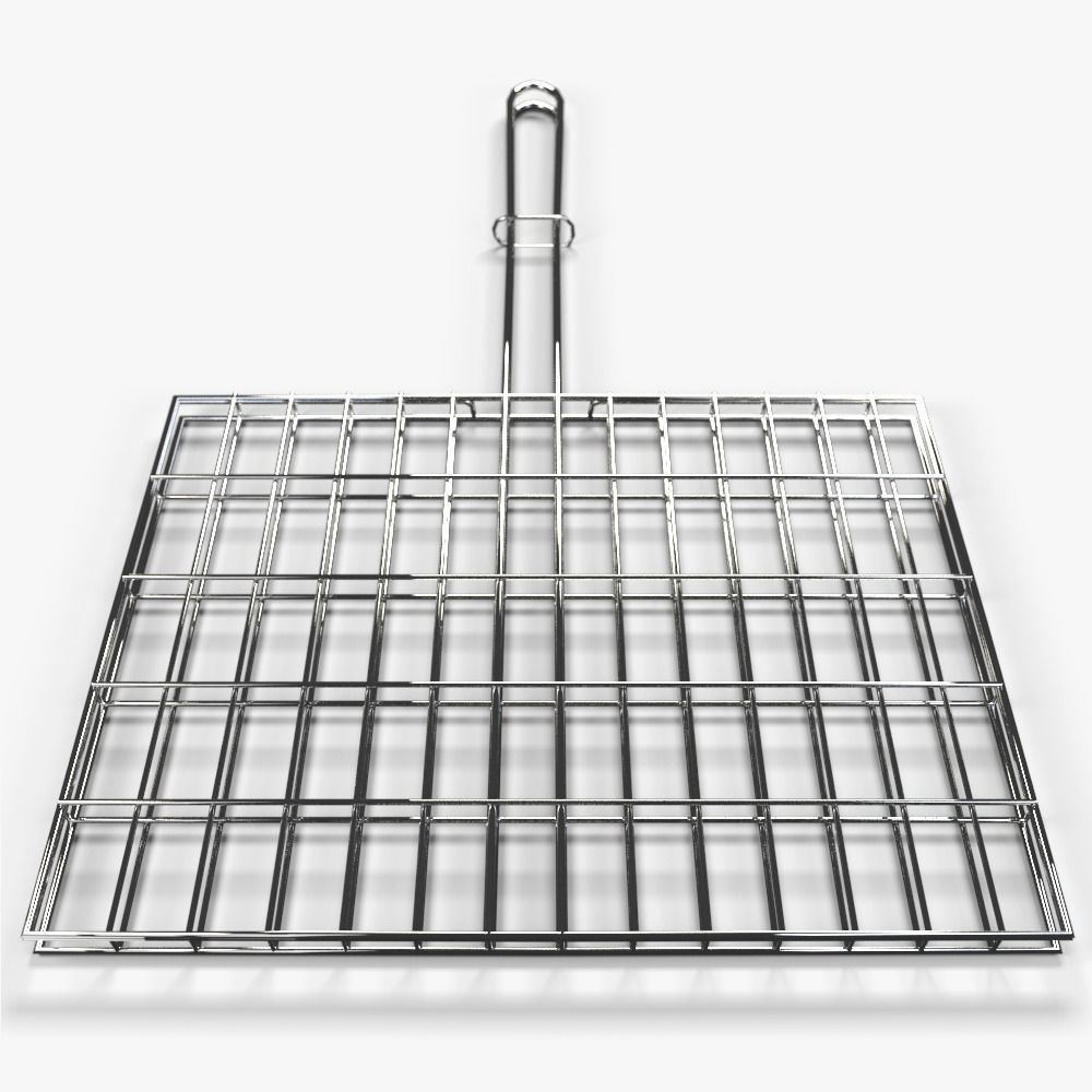 bbq grid for grilling food 3D model_2