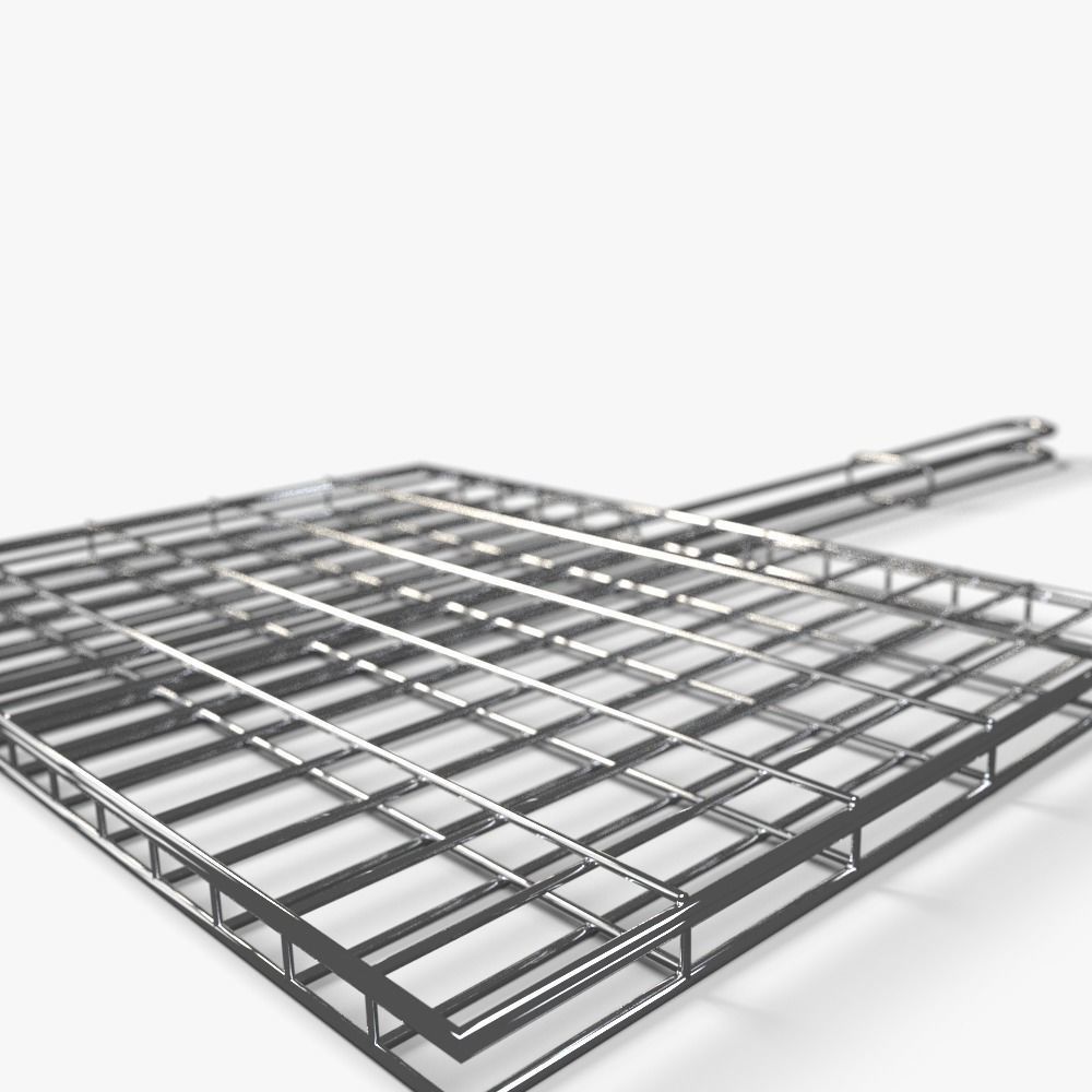 bbq grid for grilling food 3D model_3