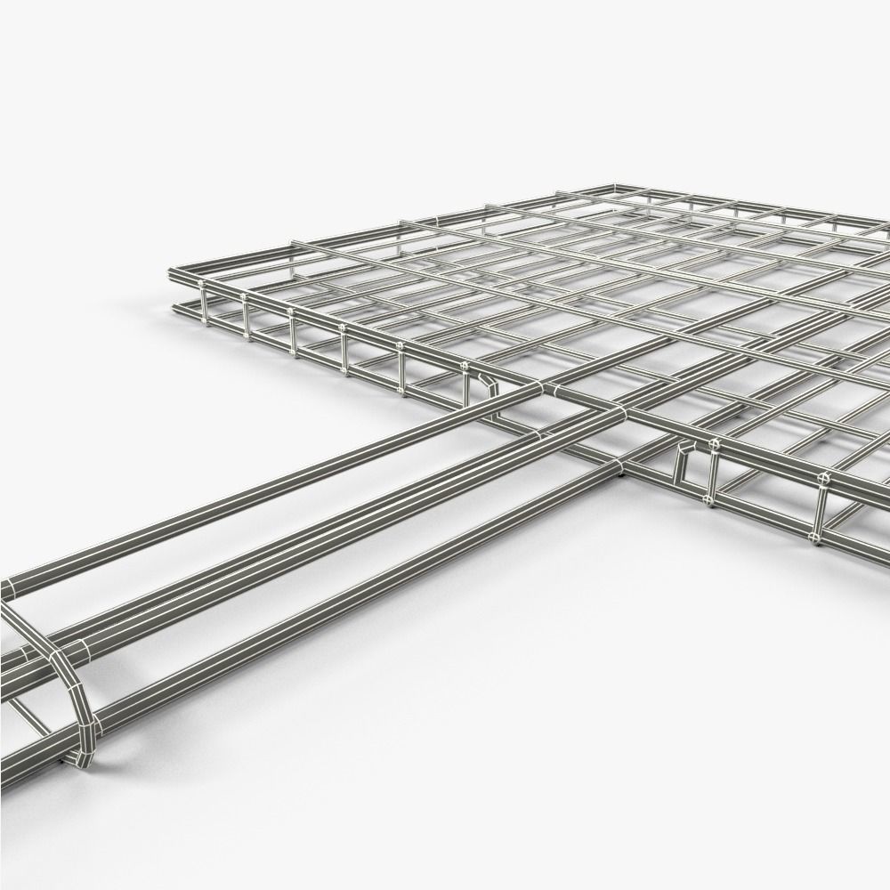 bbq grid for grilling food 3D model_4