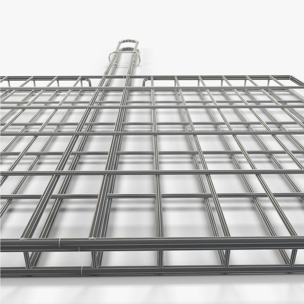 bbq grid for grilling food 3D model_0