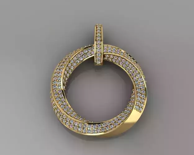 Solid Love Diamond Pendant