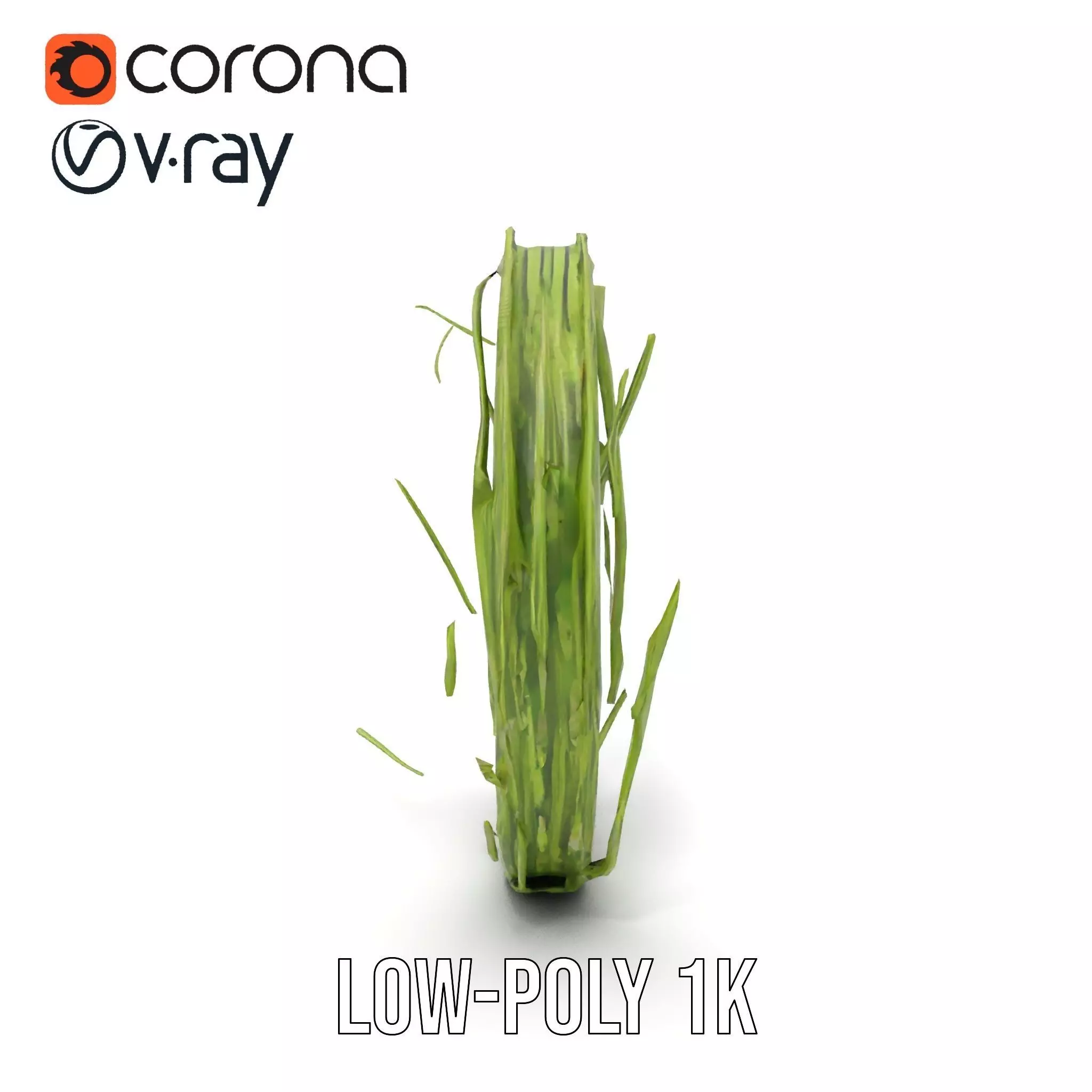 Green Grass Wreath model pack Low-poly 3D model_21