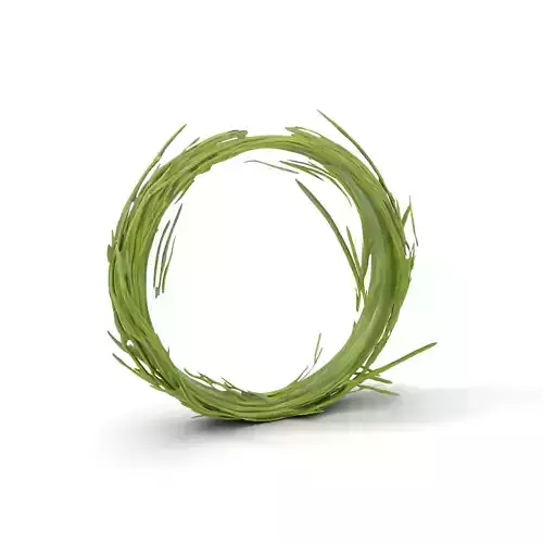 Green Grass Wreath model pack Low-poly 3D model