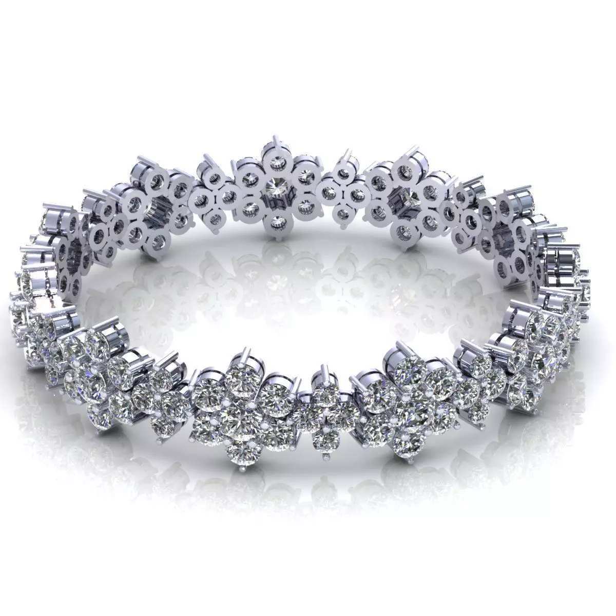 Bracelet Diamond for Woman 3D print model