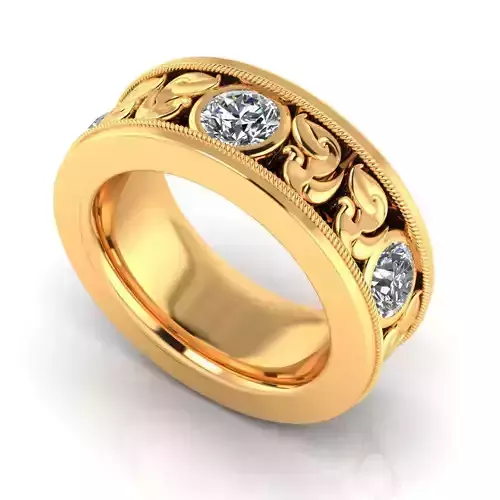 Banteay Srei Man Band Ring