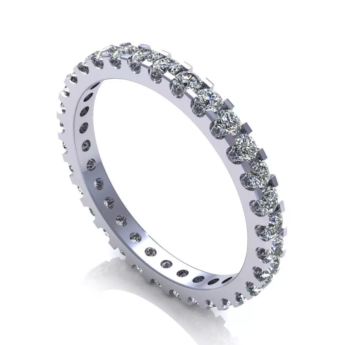 Pav Woman Wedding Ring 3D print model