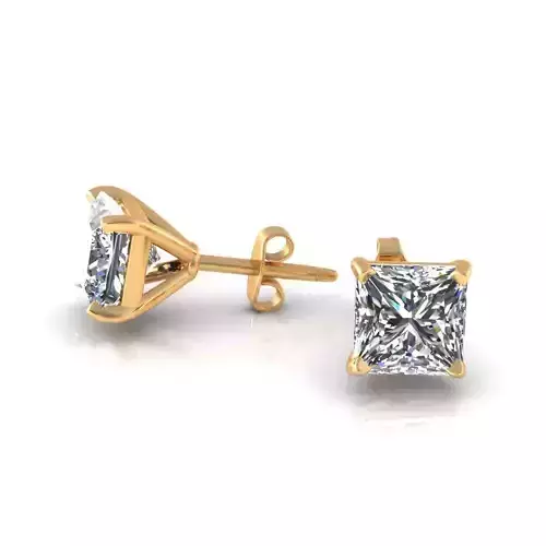 Princess Diamond Earring