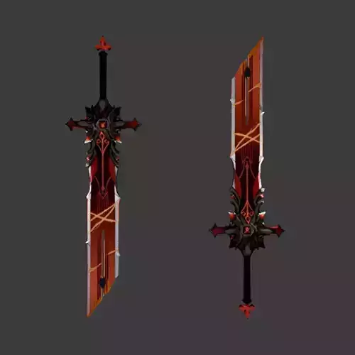 Wolf Gravestone 3D model