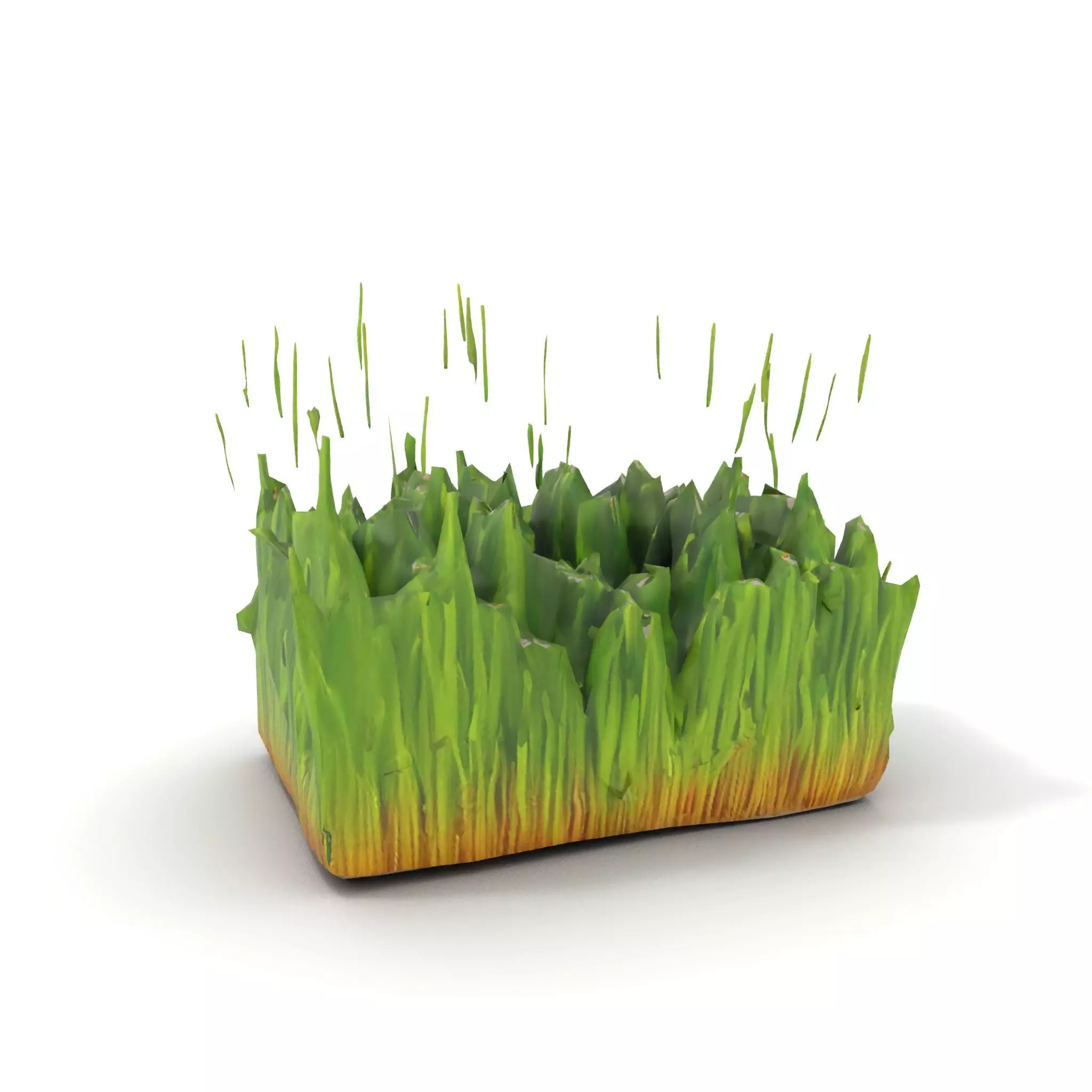Vibrant Green Grass model pack Low-poly 3D model_7