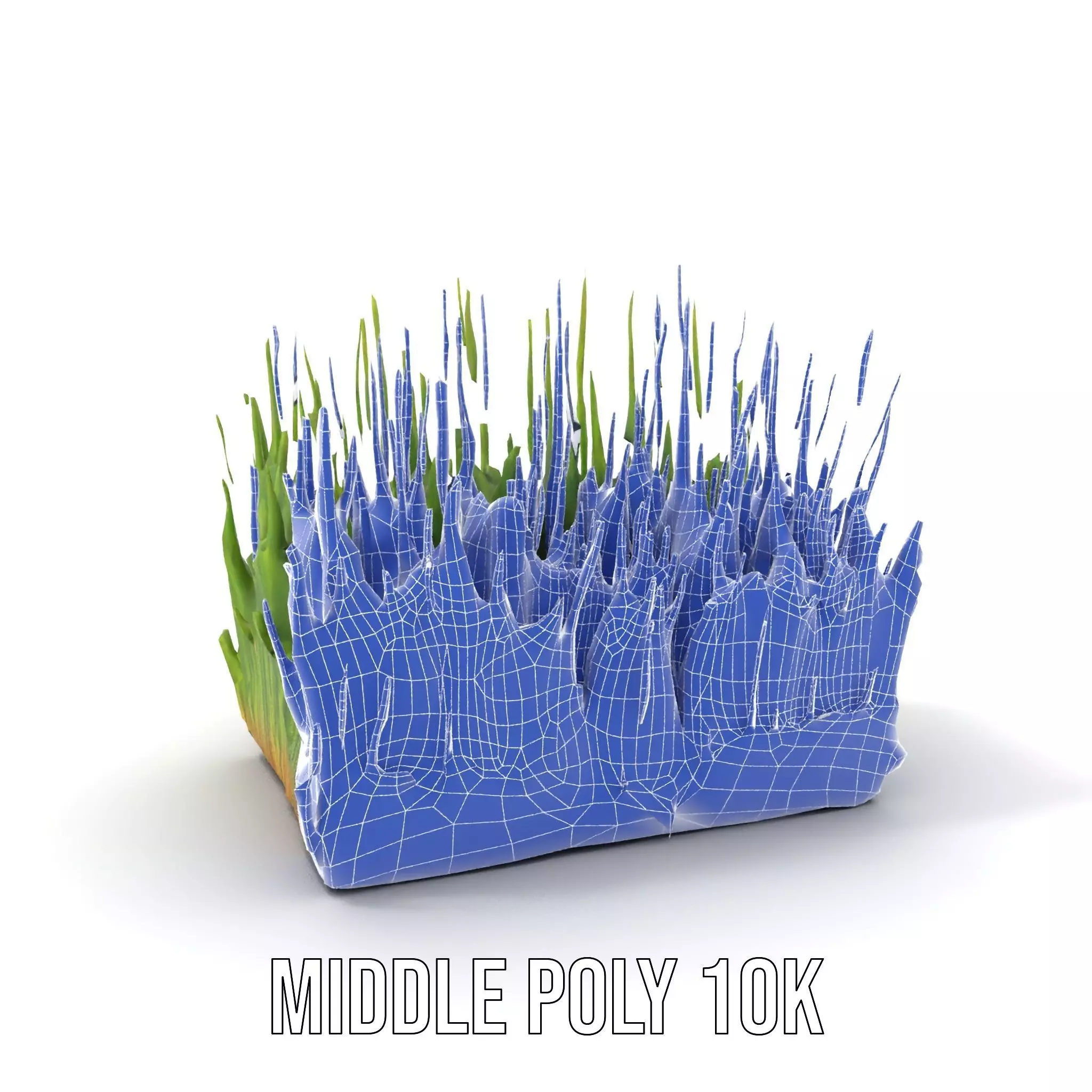 Vibrant Green Grass model pack Low-poly 3D model_13