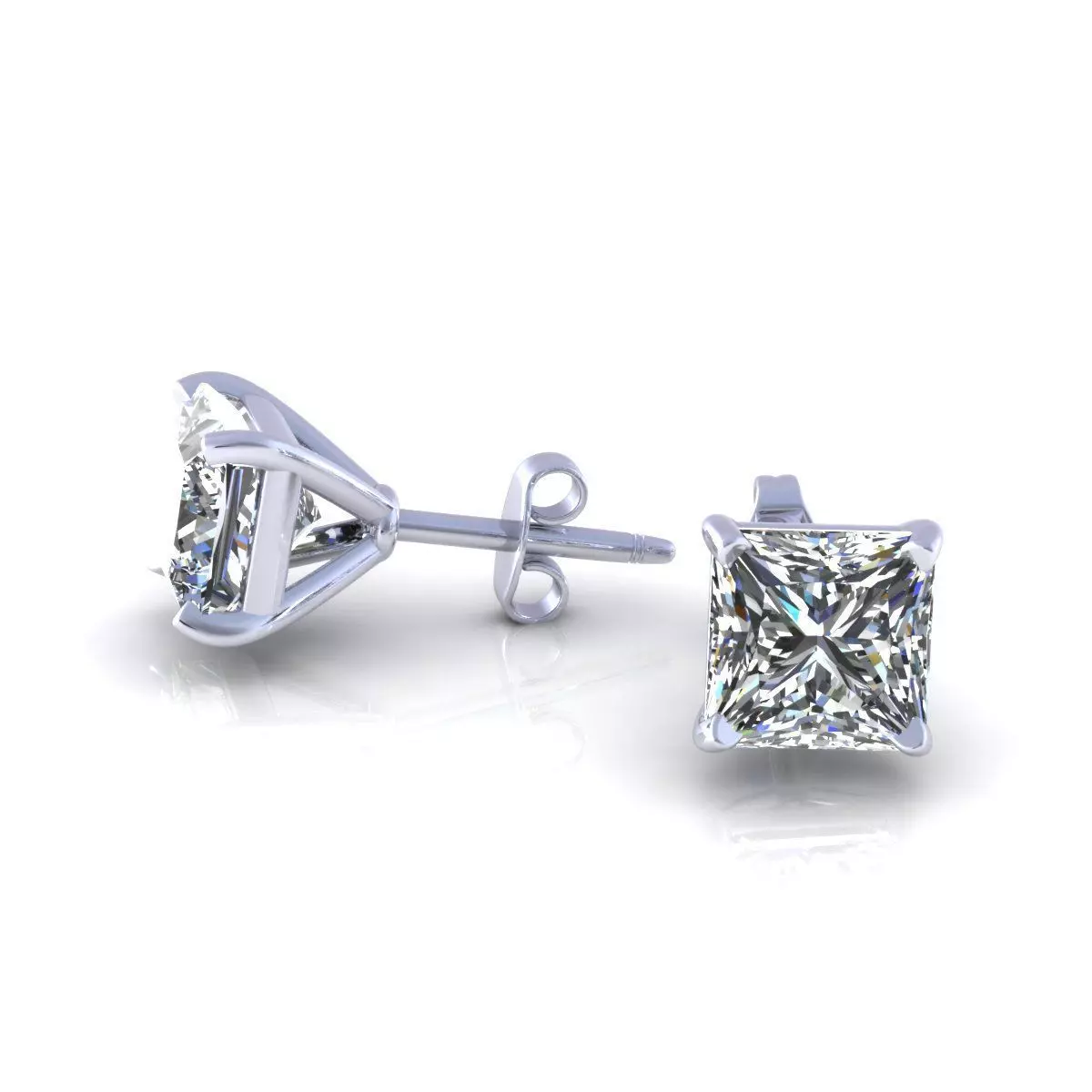 Woman Earring Stud 3D print model