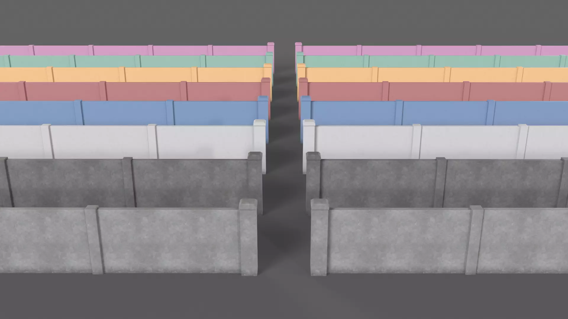 PBR Gate Fence Door Wall - 60 Models 3D Model Collection_204