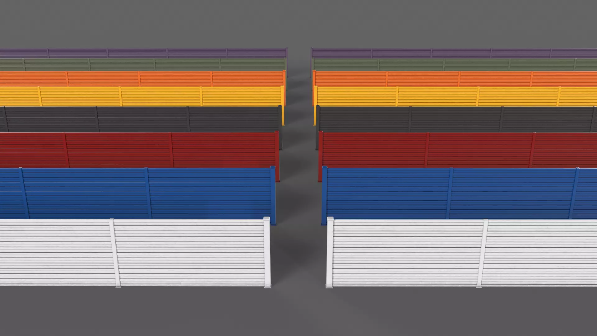 PBR Gate Fence Door Wall - 60 Models 3D Model Collection_188