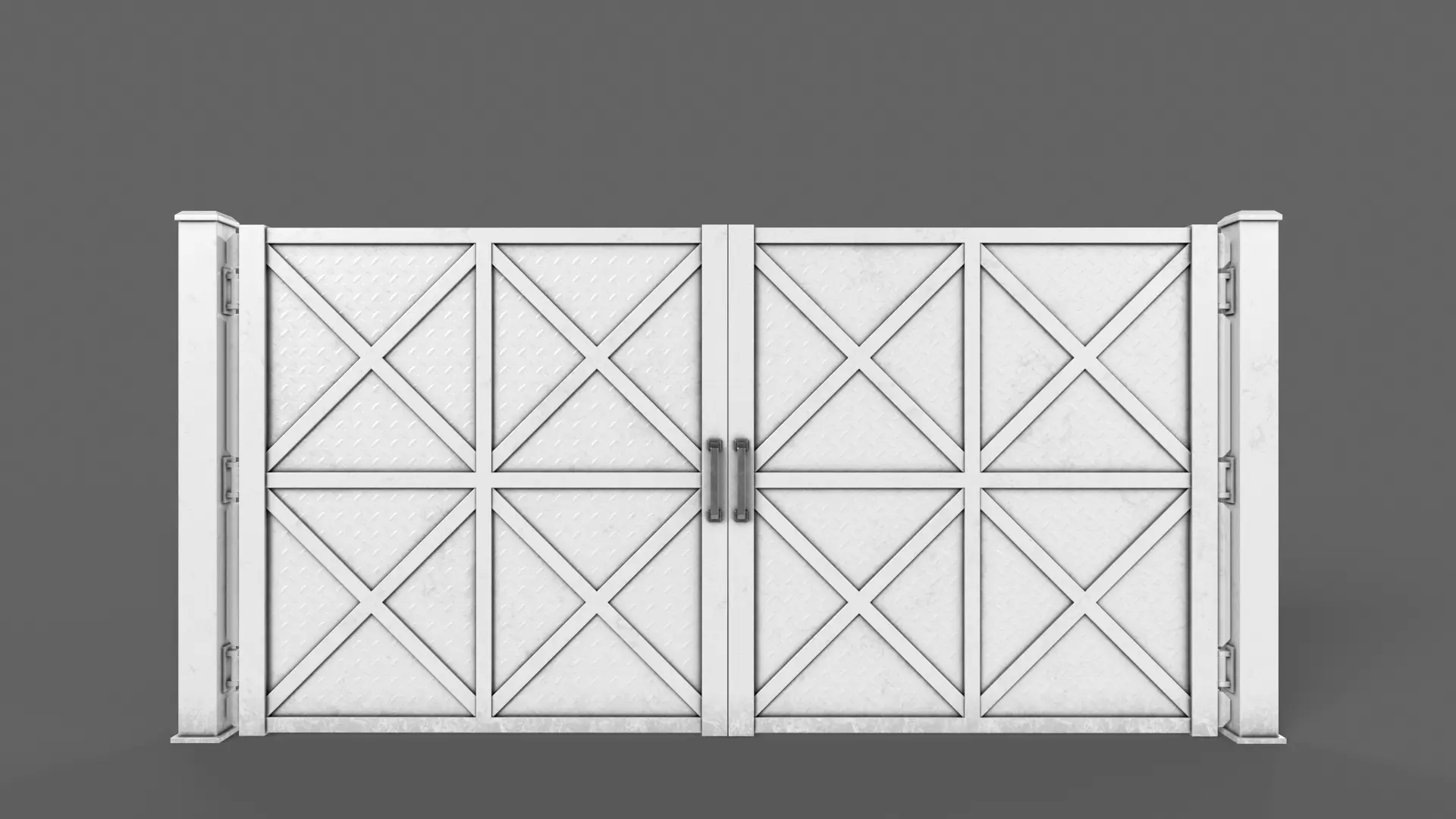 PBR Gate Fence Door Wall - 60 Models 3D Model Collection_140