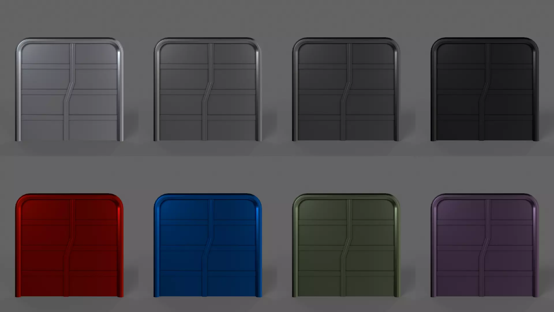 PBR Gate Fence Door Wall - 60 Models 3D Model Collection_64