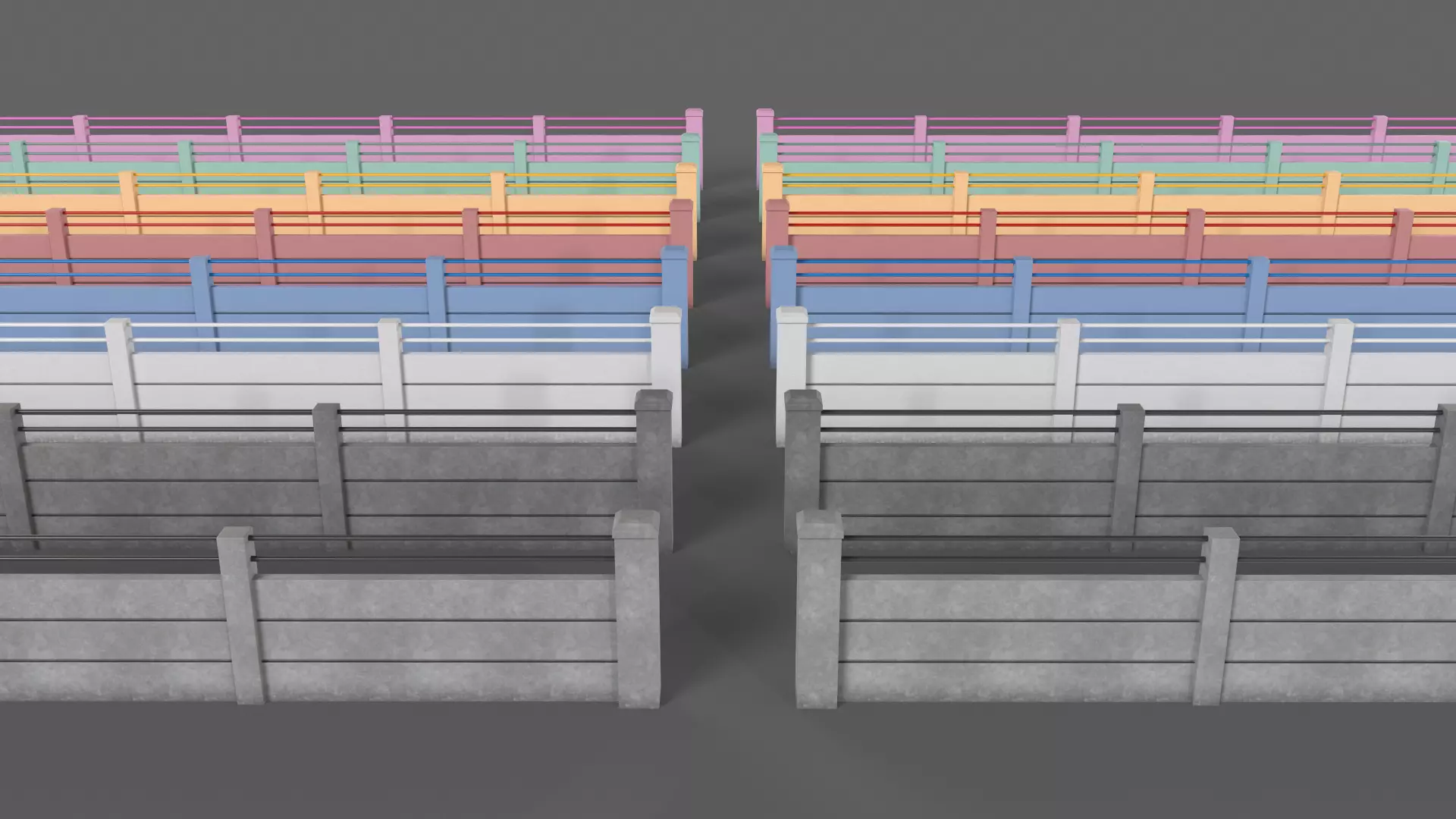 PBR Gate Fence Door Wall - 60 Models 3D Model Collection_206