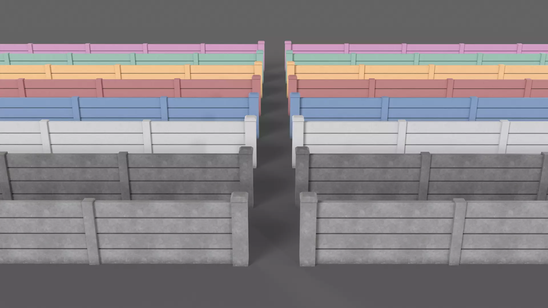 PBR Gate Fence Door Wall - 60 Models 3D Model Collection_200