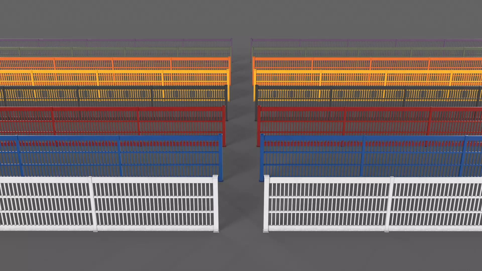 PBR Gate Fence Door Wall - 60 Models 3D Model Collection_196