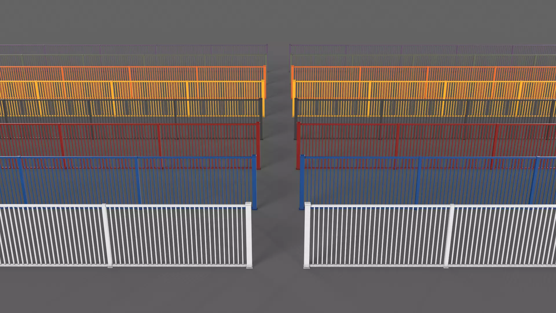 PBR Gate Fence Door Wall - 60 Models 3D Model Collection_198