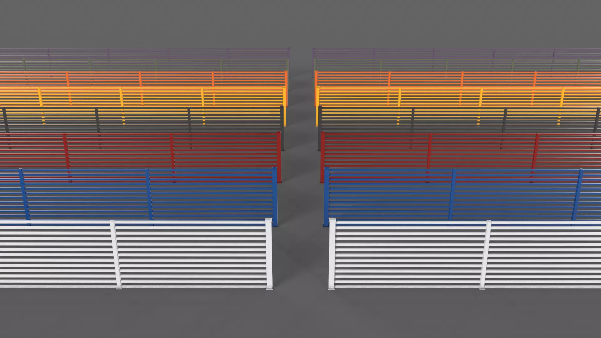 PBR Gate Fence Door Wall - 60 Models 3D Model Collection_194