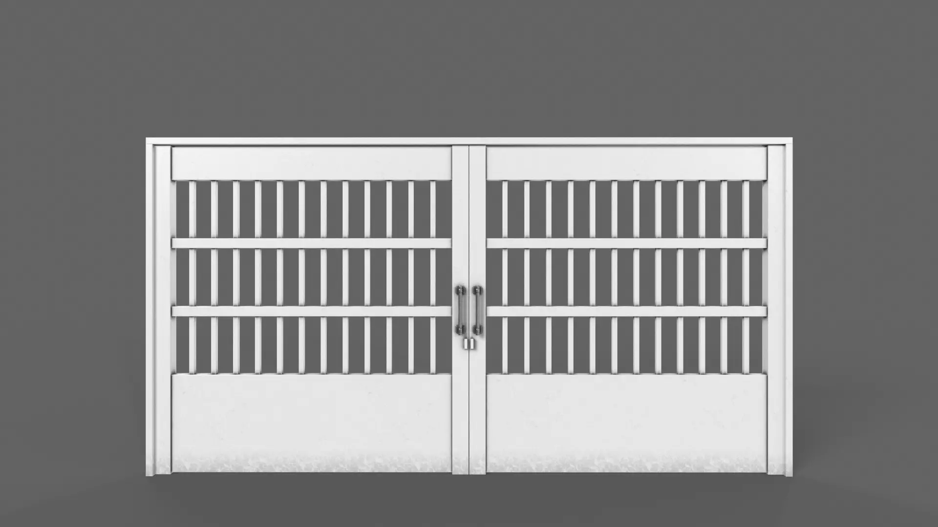 PBR Gate Fence Door Wall - 60 Models 3D Model Collection_158