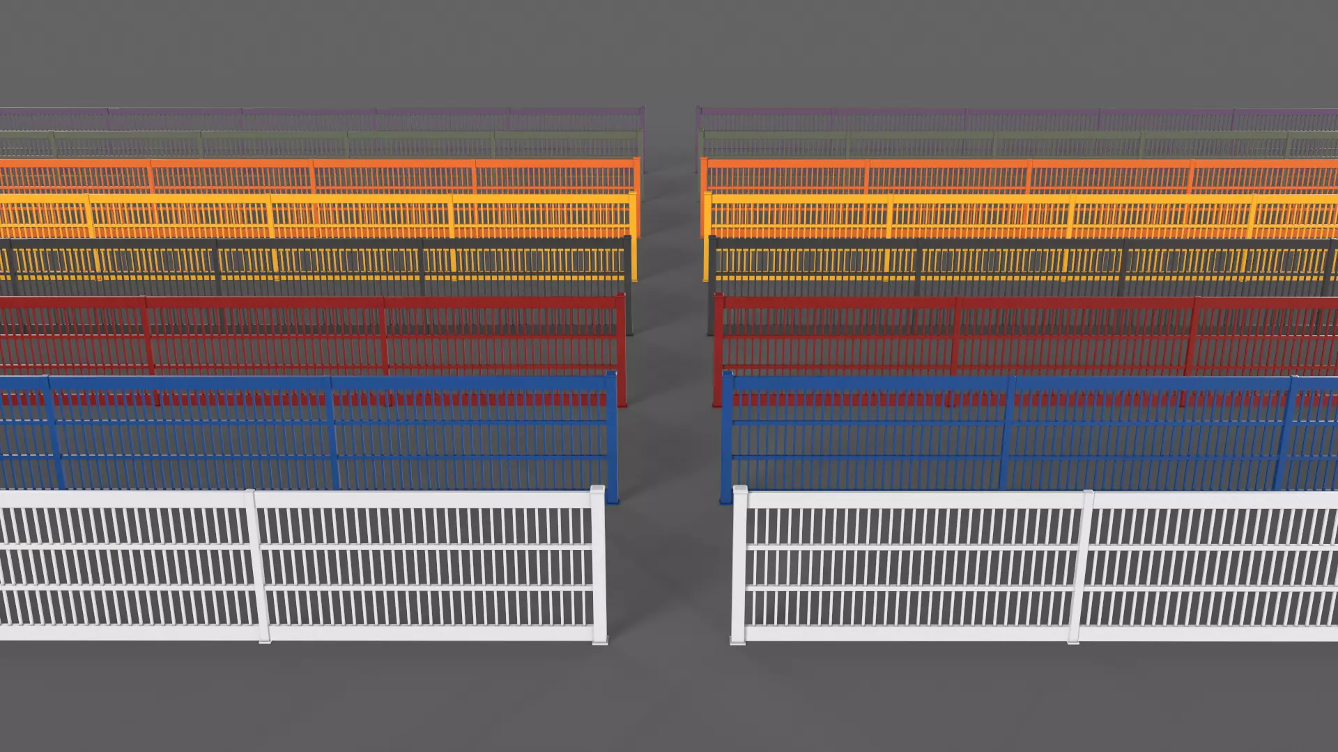 PBR Gate Fence Door Wall - 60 Models 3D Model Collection_195