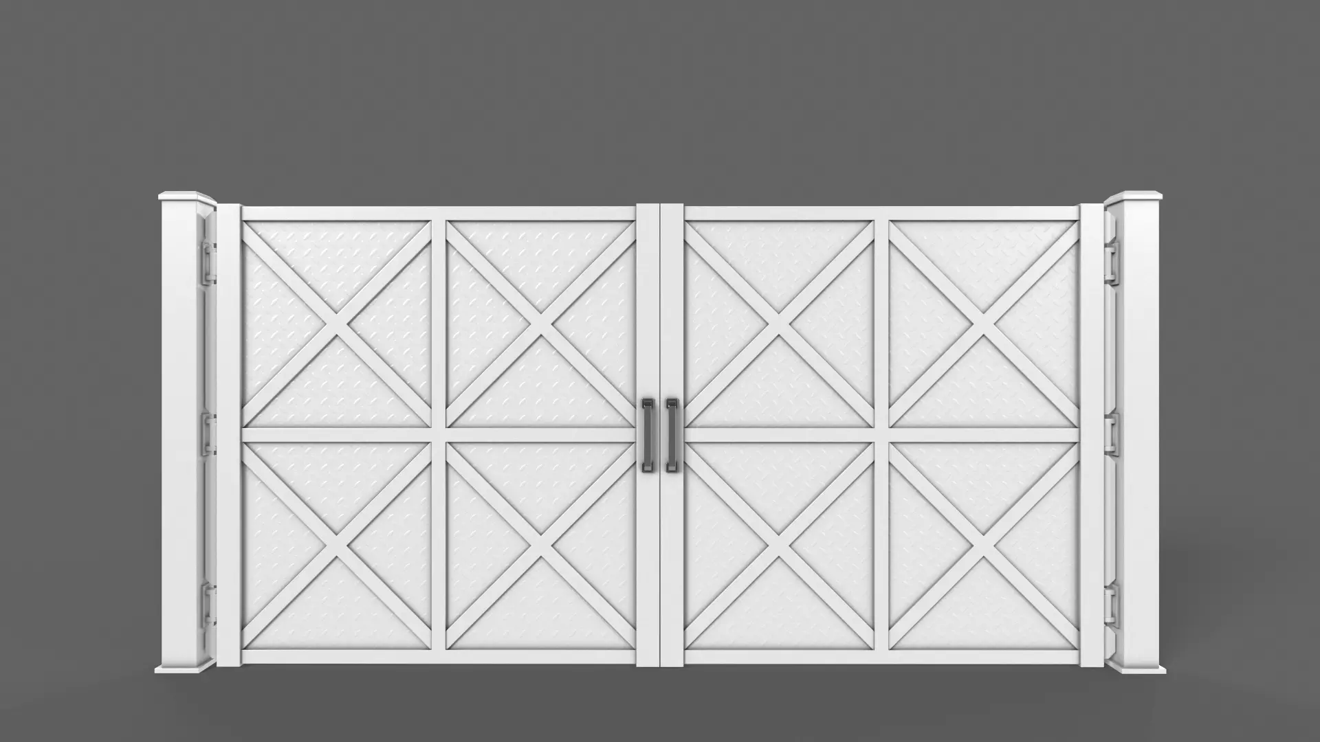 PBR Gate Fence Door Wall - 60 Models 3D Model Collection_139