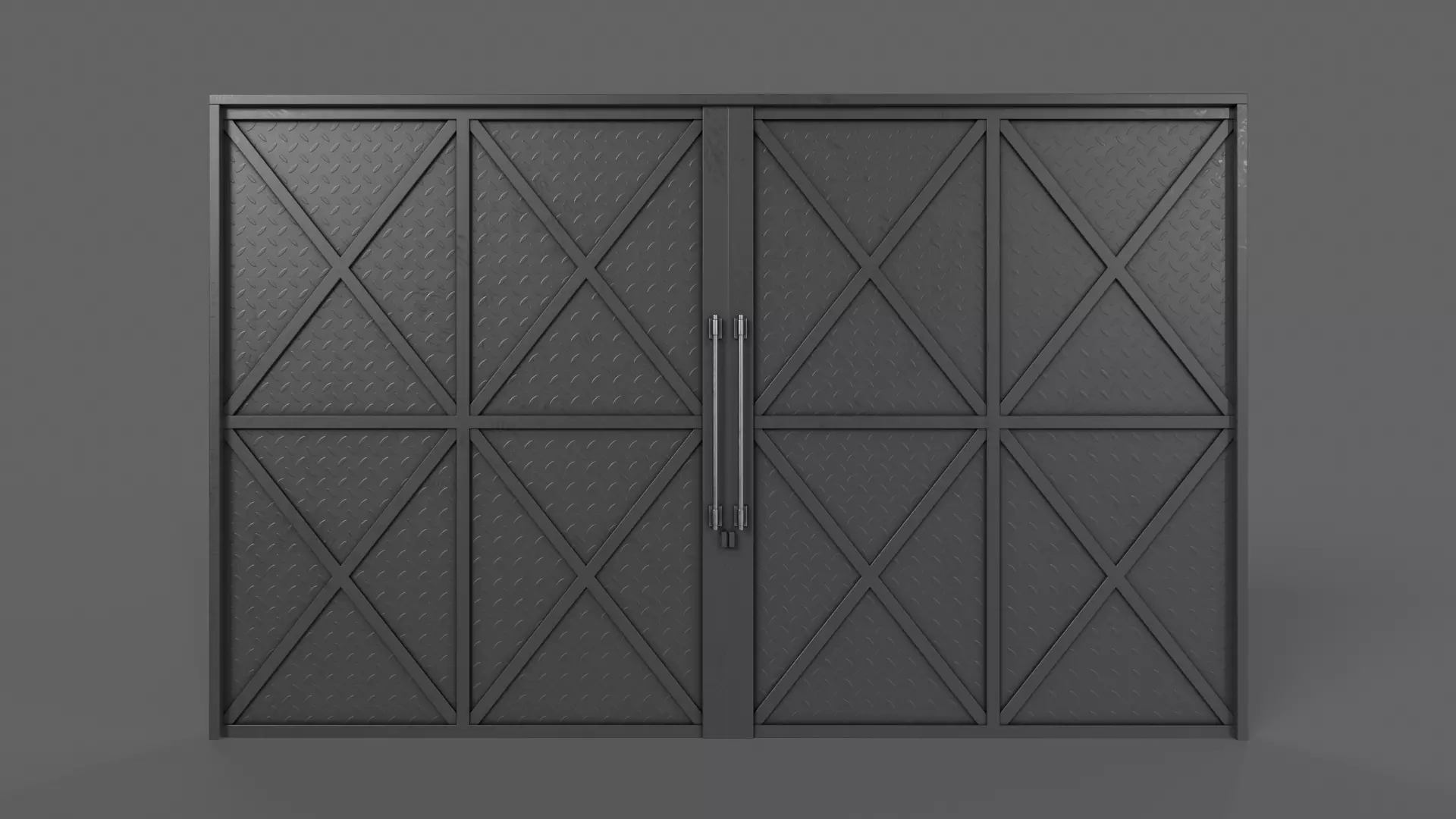 PBR Gate Fence Door Wall - 60 Models 3D Model Collection_108