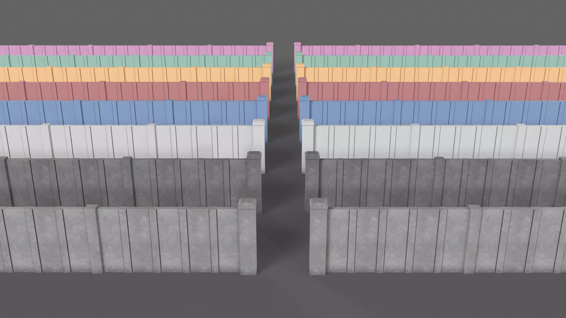 PBR Gate Fence Door Wall - 60 Models 3D Model Collection_202