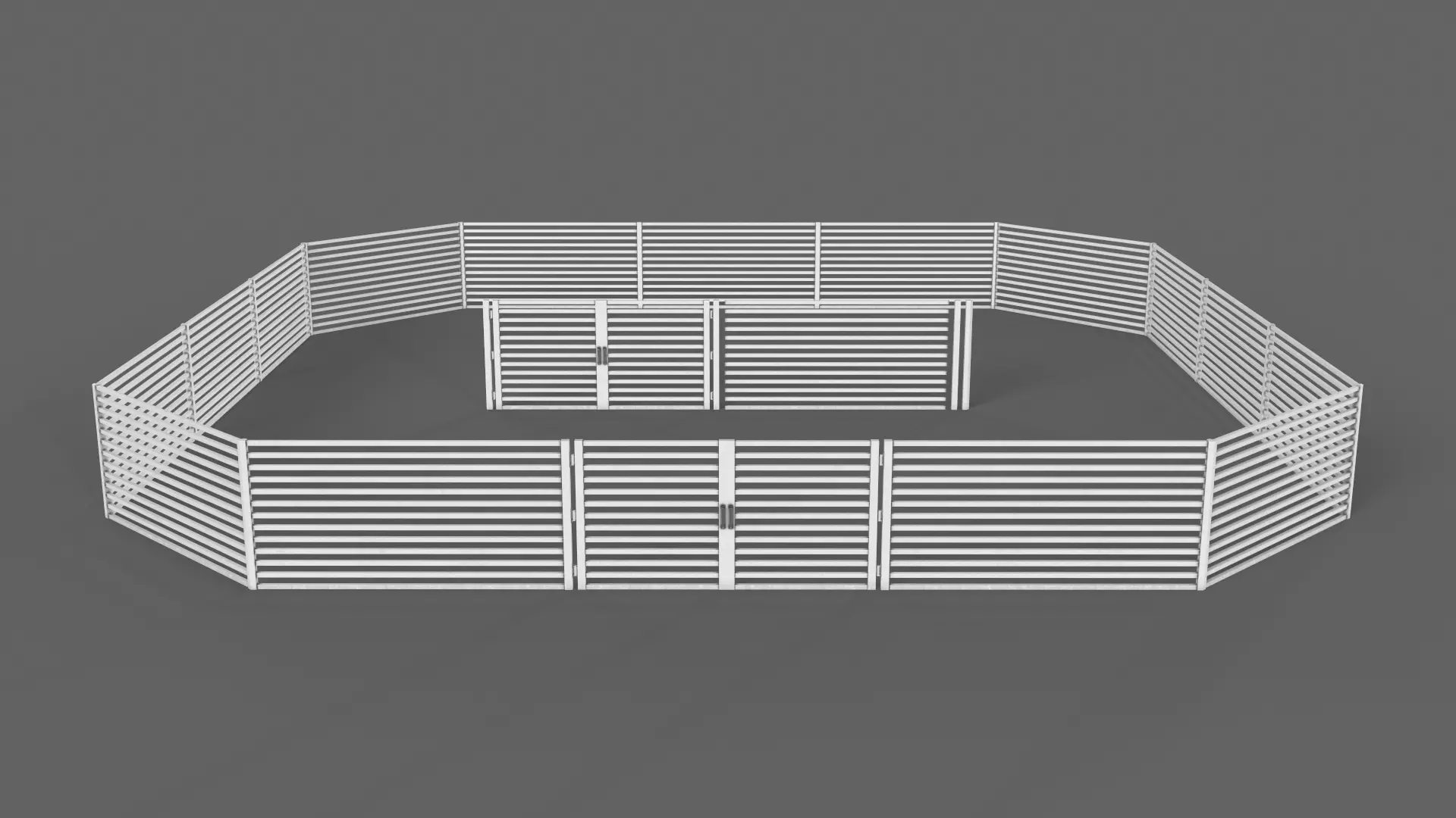 PBR Gate Fence Door Wall - 60 Models 3D Model Collection_170