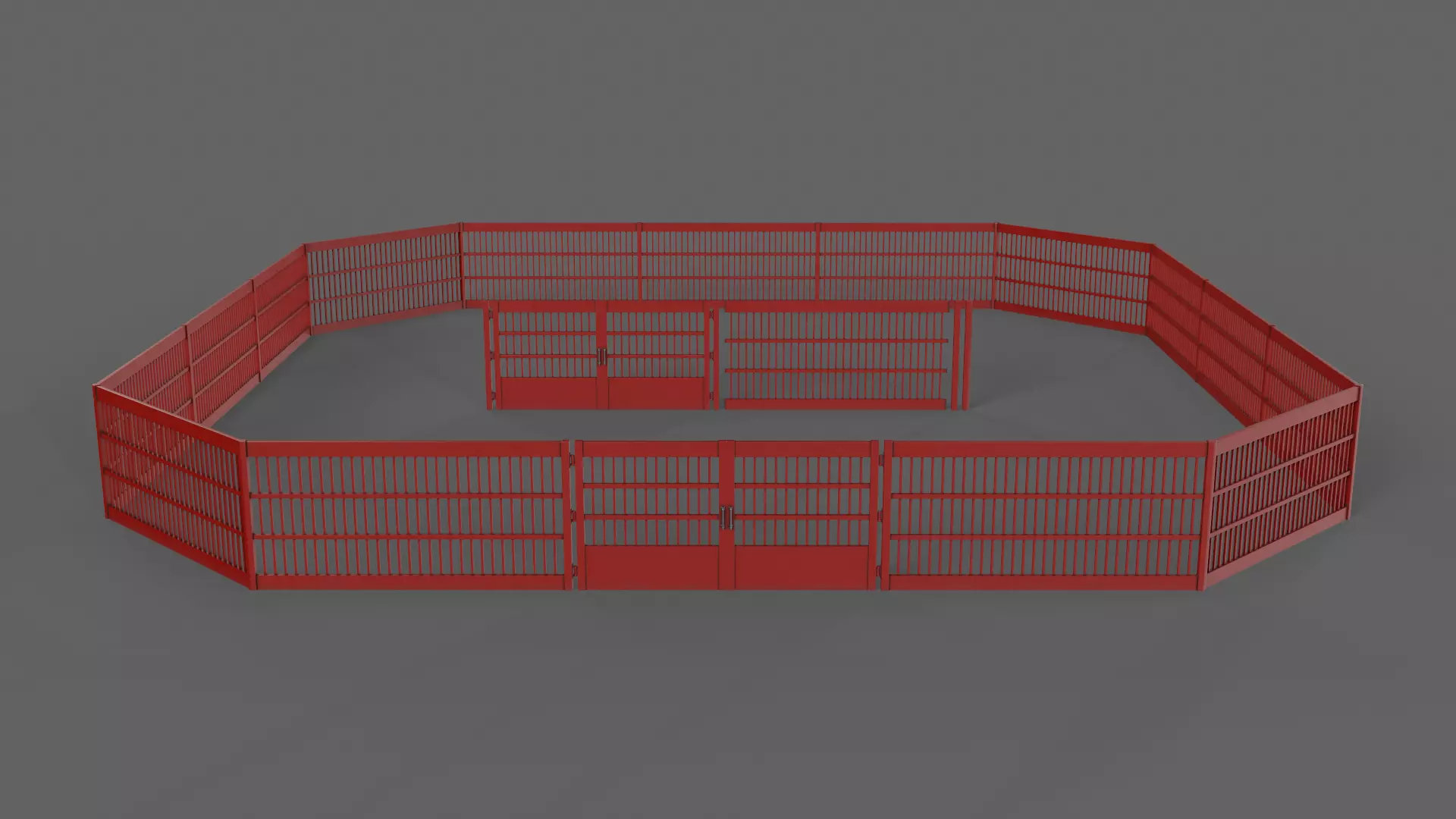 PBR Gate Fence Door Wall - 60 Models 3D Model Collection_172