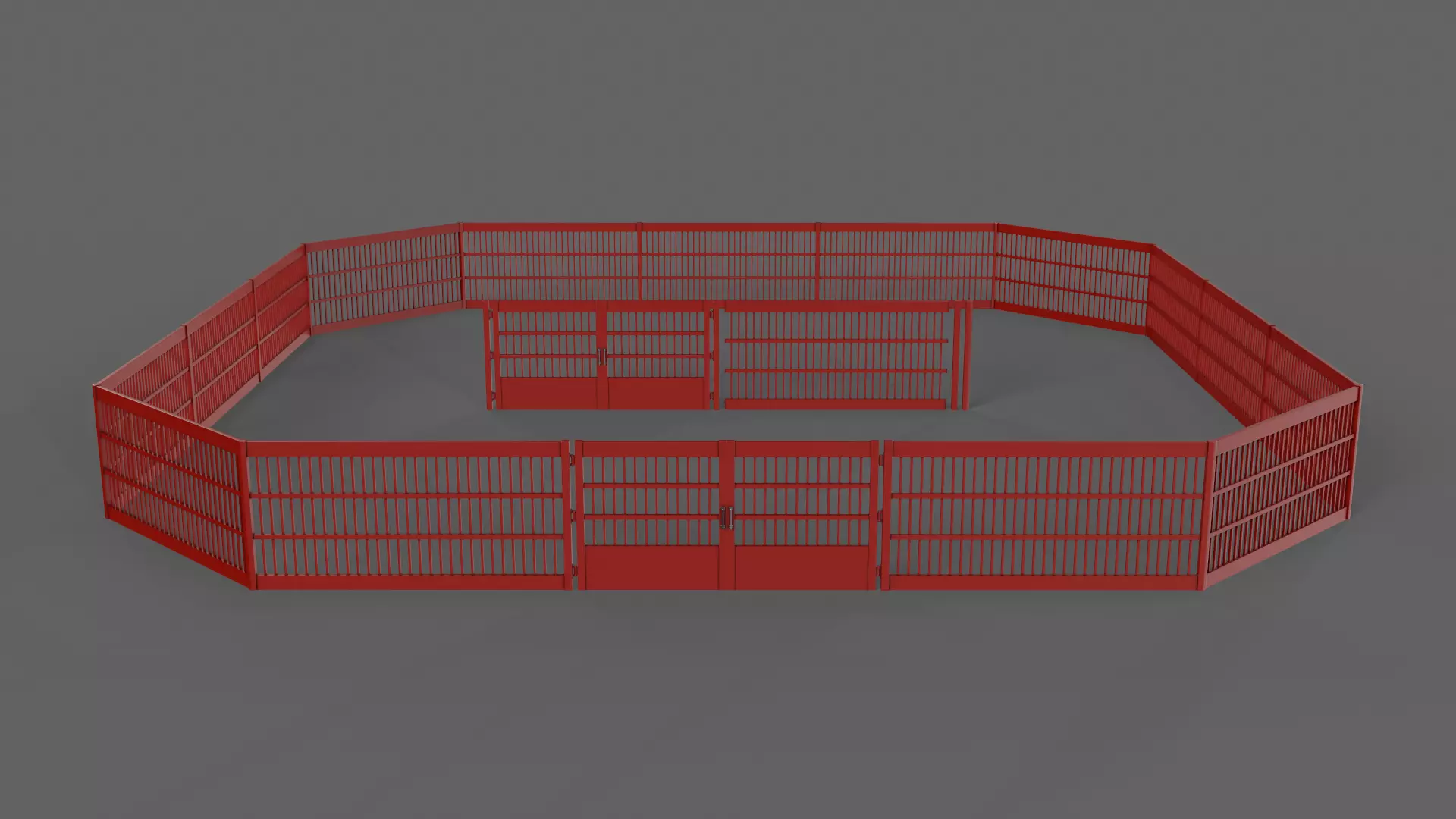PBR Gate Fence Door Wall - 60 Models 3D Model Collection_171