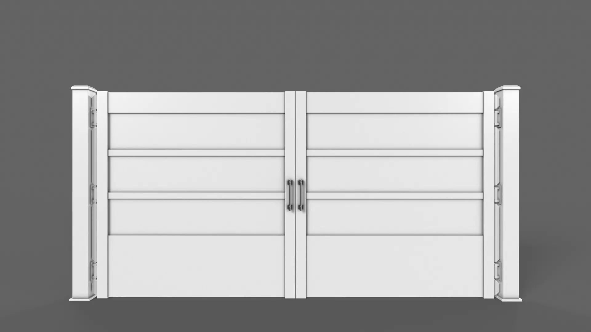 PBR Gate Fence Door Wall - 60 Models 3D Model Collection_143
