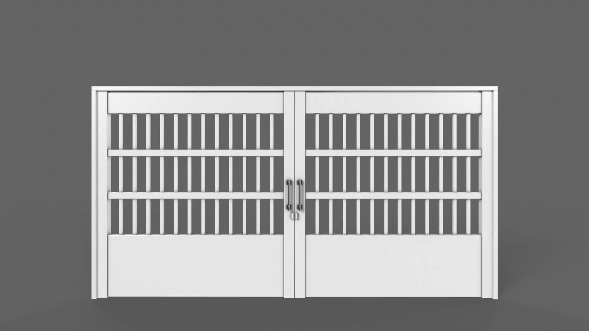 PBR Gate Fence Door Wall - 60 Models 3D Model Collection_157