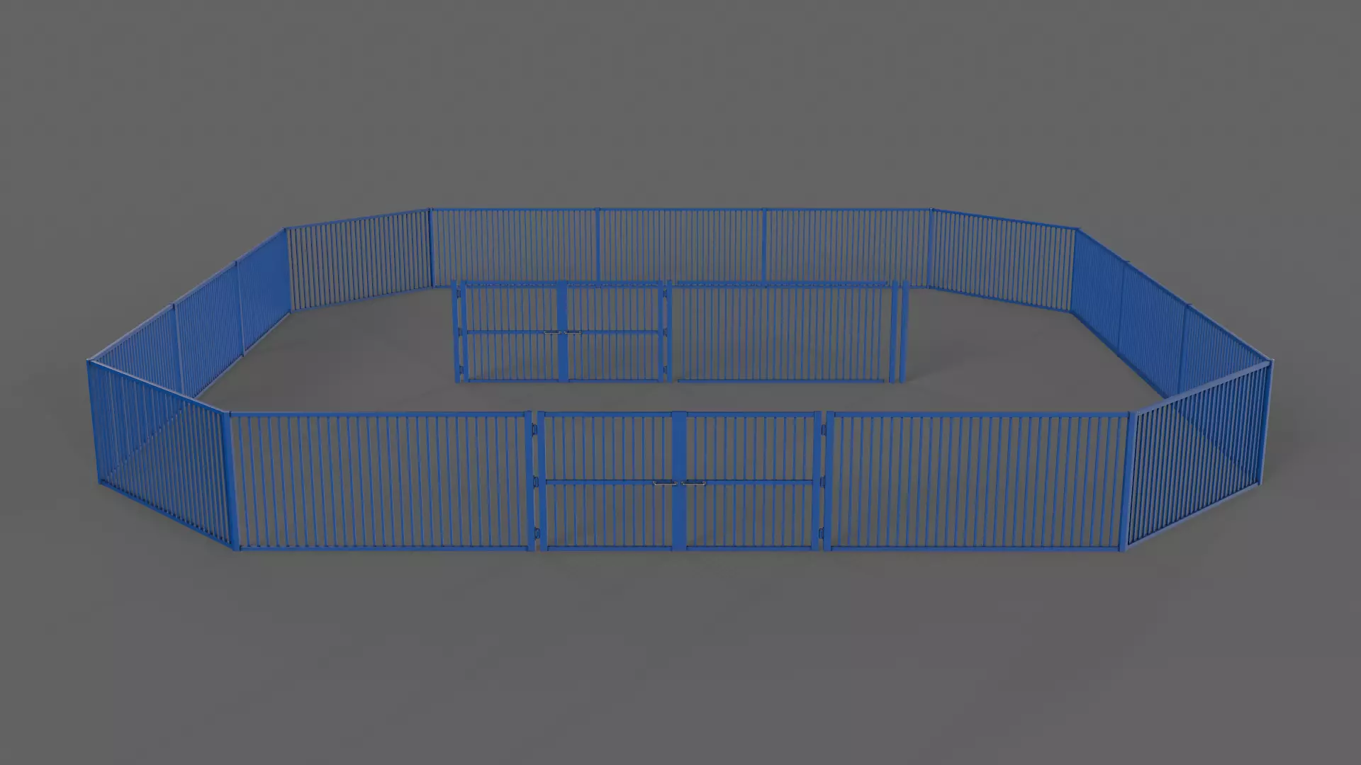 PBR Gate Fence Door Wall - 60 Models 3D Model Collection_174